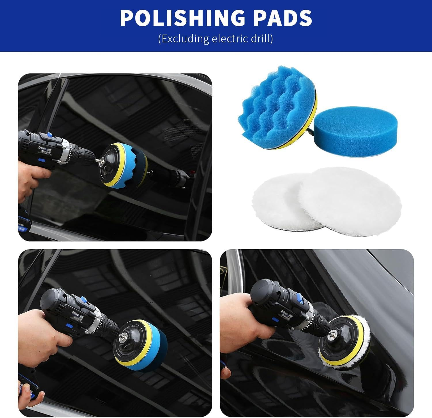37Pcs Car Detailing Kit, Car Detailing Brush Set, Car Cleaning Kit, Car Detailing Brushes, Car Cleaning Tools Kit,Professional Car Care Kit - Car Wash Brush Kit for Interior Exterior Wheels (Blue) image number 3