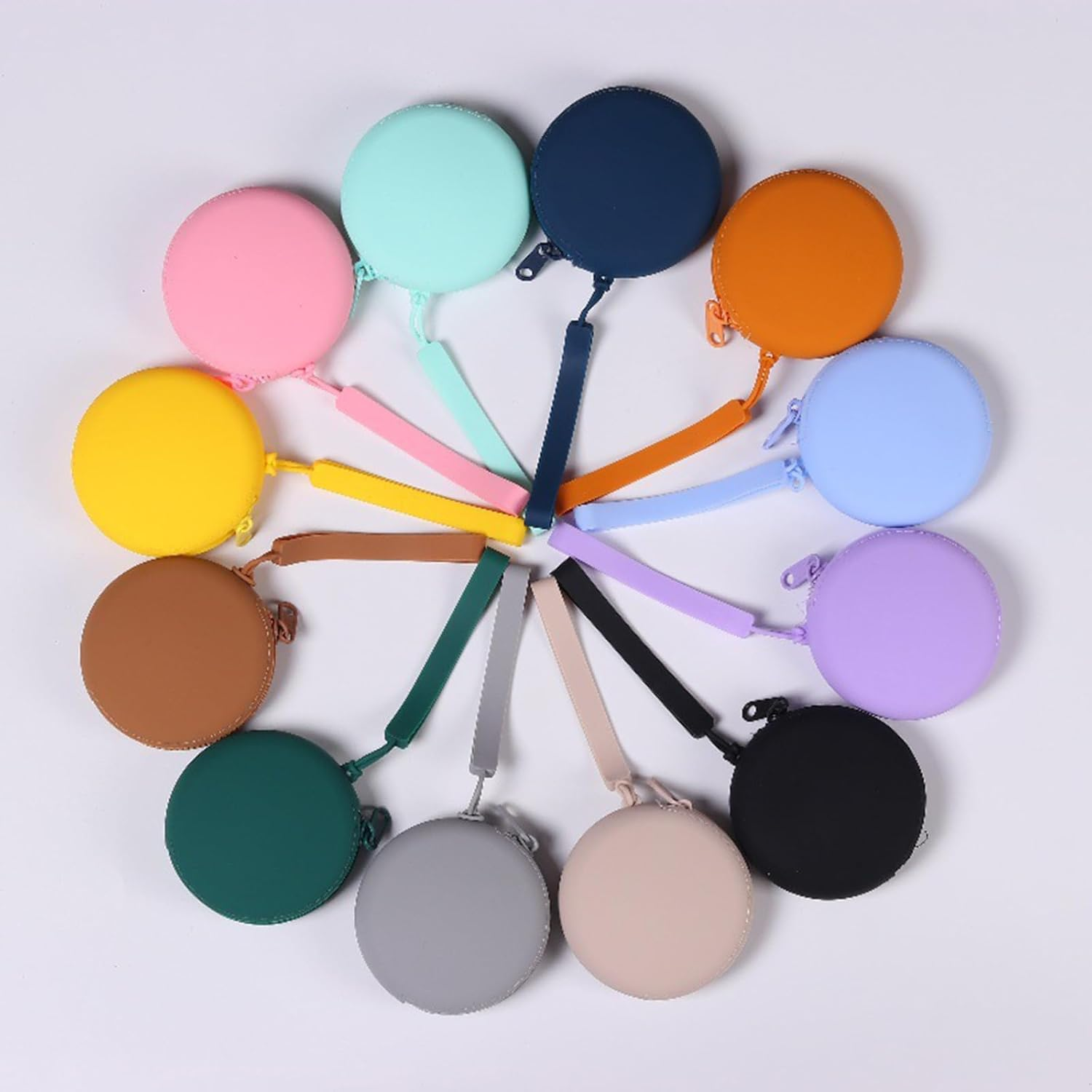 [Xinsheinelry] Fashionable Silicone Bag for Loose Changes and Accessories Water Resistant Daily Use Silicone Pocket Organizer for Gym Hiking, Gray