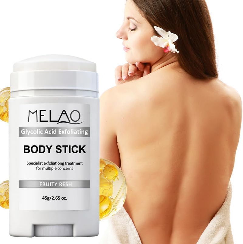 Glycolic Acid Face Stick 75G, Exfoliating Toner Stick for Face & Body, AHA Chemical Exfoliant for Blackheads, Dark Spots & Wrinkles, Gently Smooth & Renew Skin