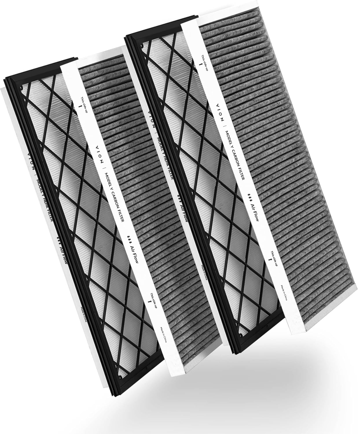 VION Model Y Front Trunk HEPA Carbon Air Filters Kit - (2X HEPA Filters and 2X Carbon Filters per Package) - 4 Packs per Package with Installation Tools image number 6