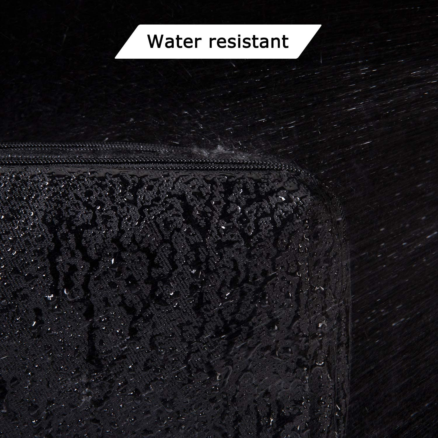 BAGSMART Toiletry Bag for Men, Travel Toiletry Organizer Dopp Kit Water-Resistant Shaving Bag for Toiletries Accessories, Door Room Essentials, Black, Standard, Pu Leather image number 2