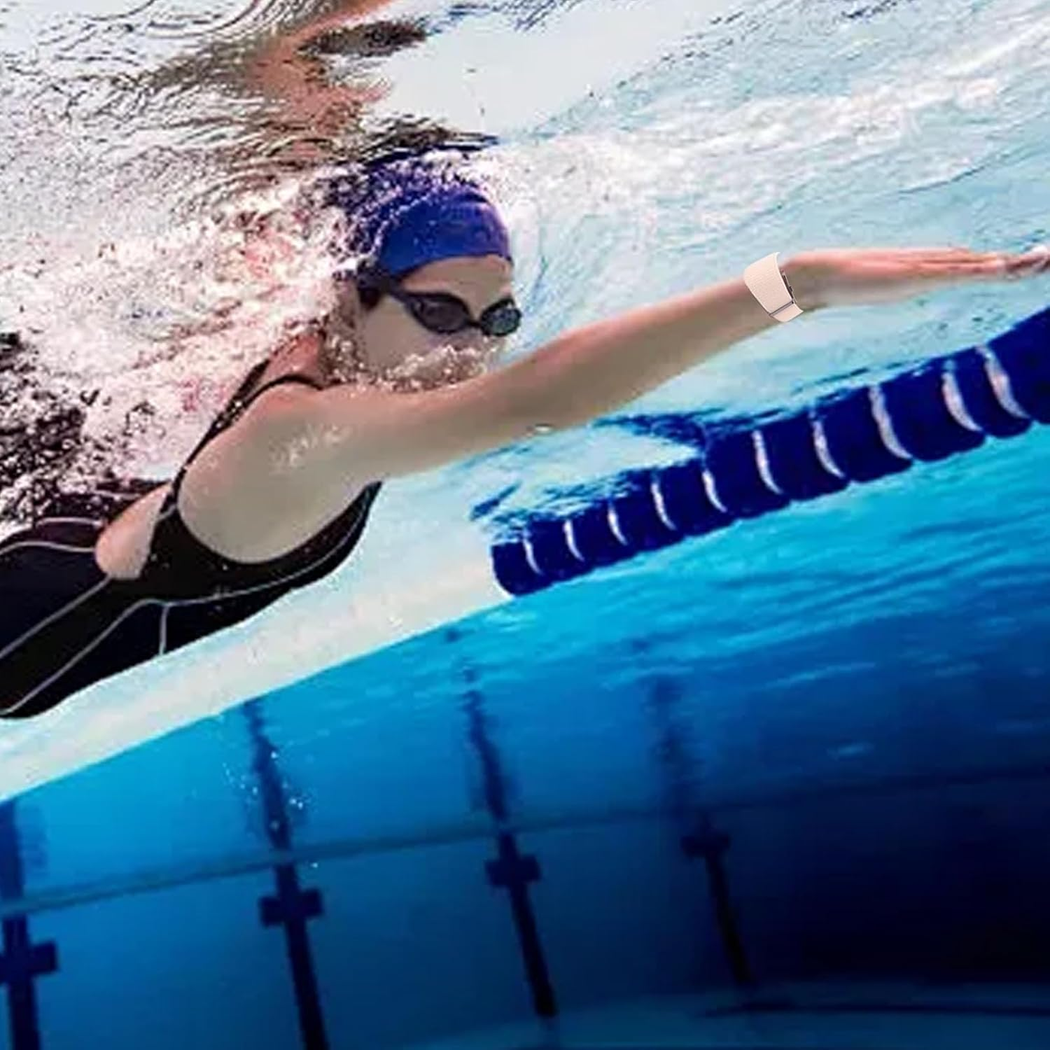 Dpofirs Smart Bracelet, Wearable Activity & Fitness Tracker Band, All Day Continuous Monitor, Smart Wristband 10M Waterproof for Swimming, Diving, Surfing, and Bathing - Orange image number 6