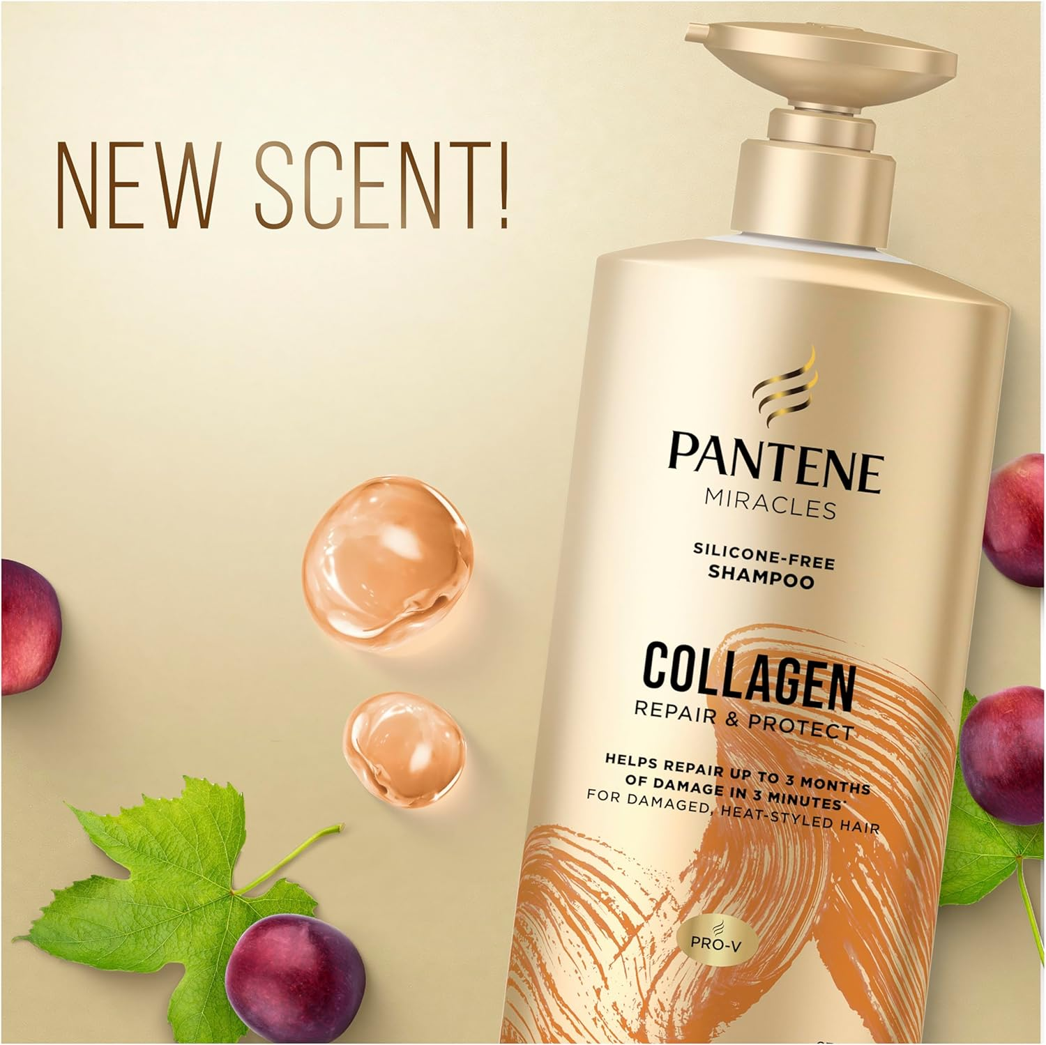 Pantene Miracles Collagen Repair and Protect Silicone-Free Shampoo 650 Ml image number 6