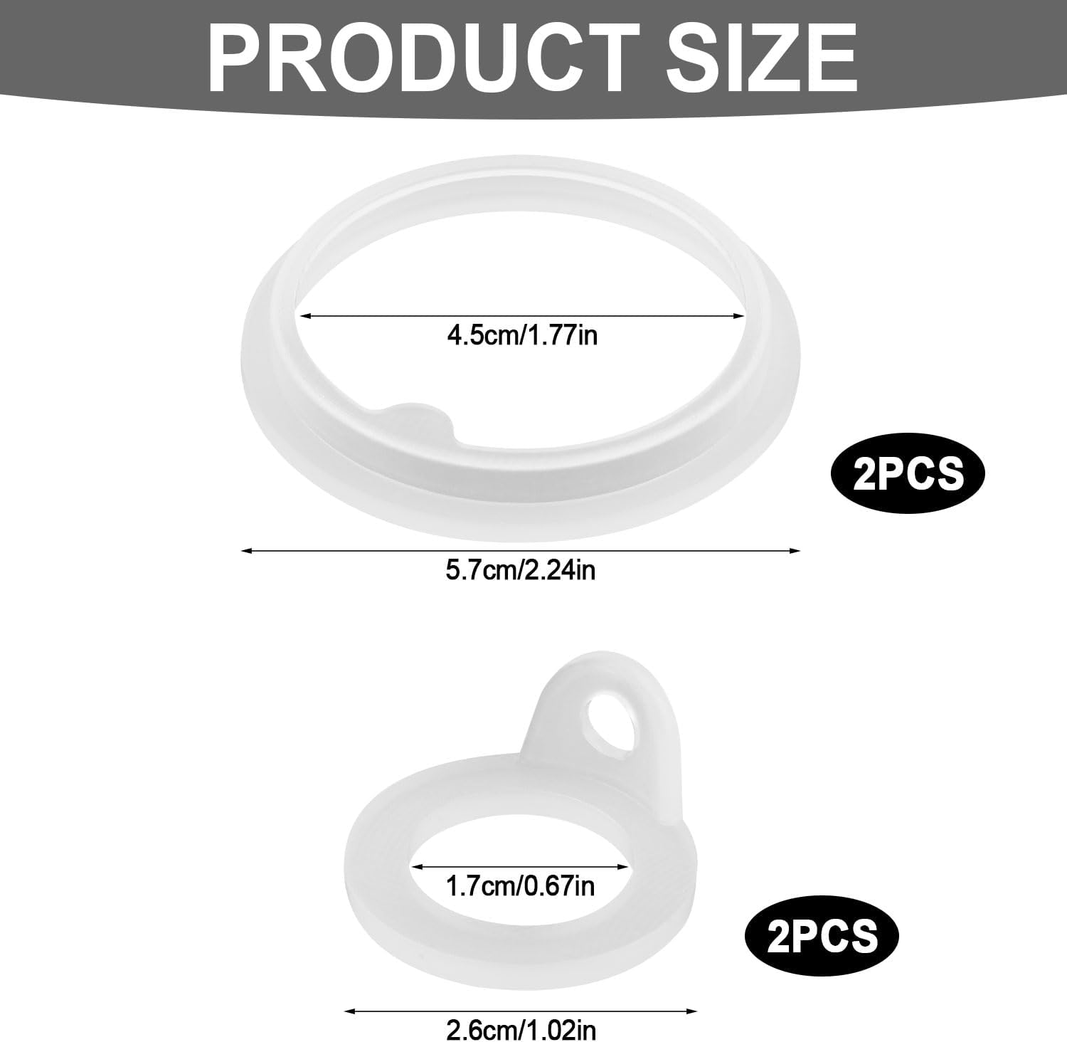 4Pcs Gasket Replacement for TAKEYA Actives, Silicone Sealing Ring Gaskets Seal Parts Leak-Proof Water Bottle Lid O Ring Replacement Compatible with TAKEYA Actives All OZ (Not for TAKEYA Originals) image number 6