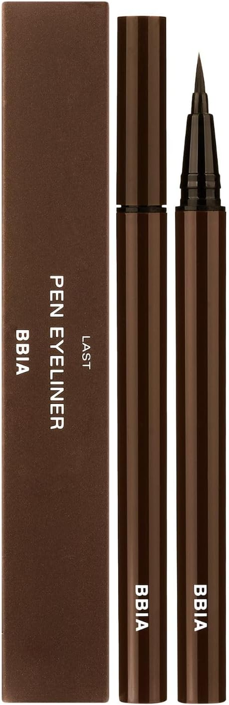 BBIA Last Pen Eyeliner - Waterproof Liquid Pen Eye Liner Long-Lasing Quick Dry Multi-Proof Easy Drawing Ink Tank Type with Precise & Flexible Fine Brush No-Skip Korean Eye Makeup (02 SHARPEN BROWN)
