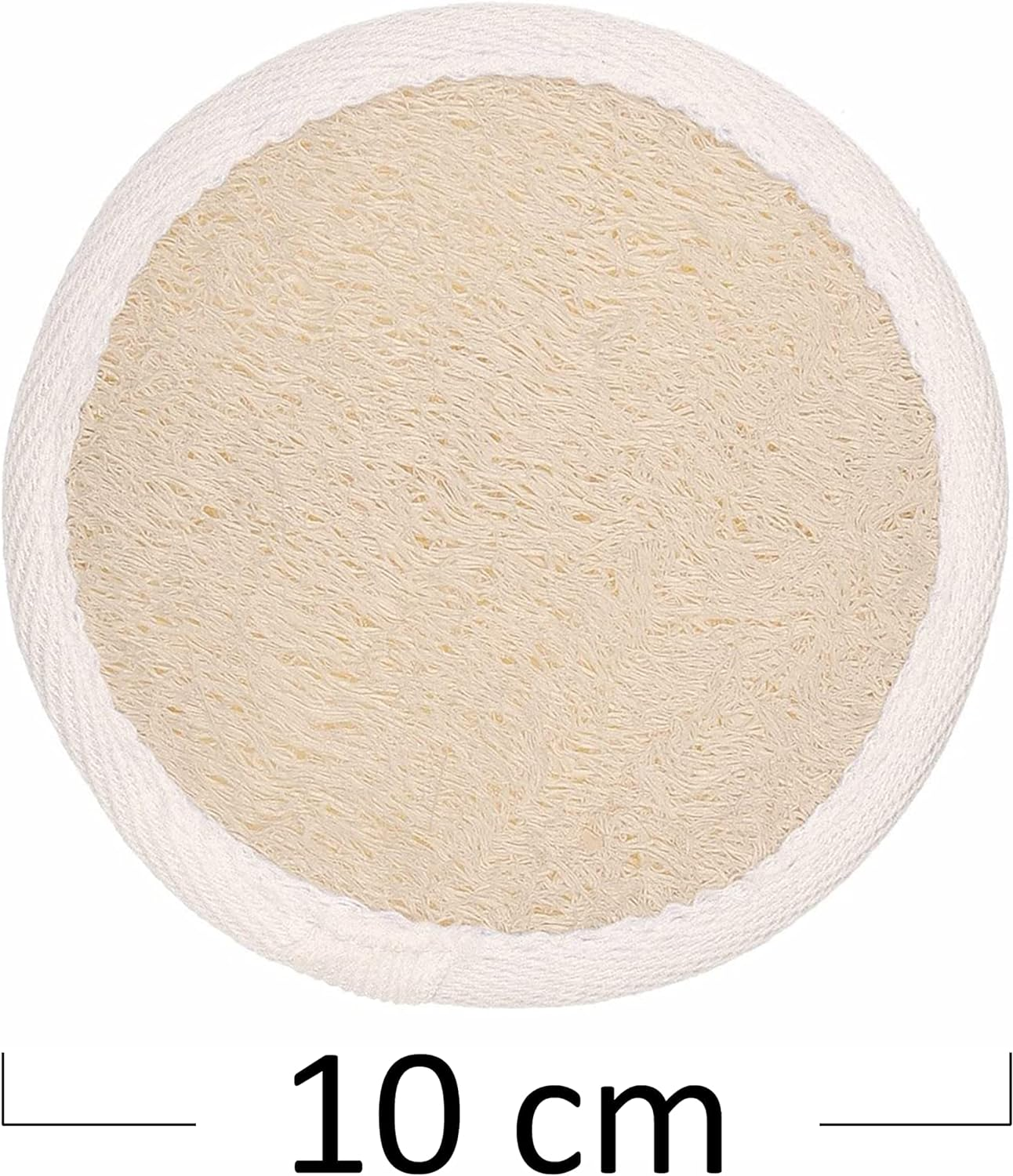 Loofah Pads (Pack of 5) - Exfoliating Scrubbing Sponges - Natural Luffa Material - Essential Skin Care Product - for Shower/Bath - Fibrous Texture - Perfect for Face/Body Wash - Wet It and Apply Soap image number 6
