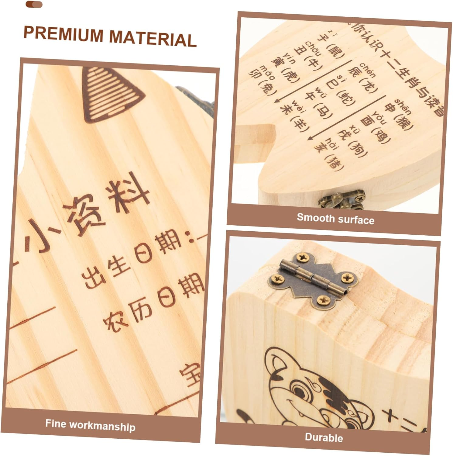 Kisangel 1 Set Tooth Keepsake Box Tooth Holder for Engraving Compact Design for Easy Carrying and Cherished Memories image number 2