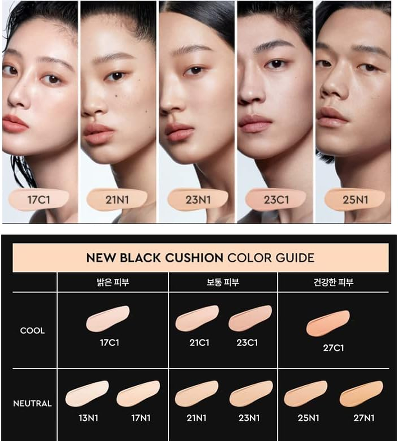 HERA Black Cushion NEW LAYERLESS MATTE #23N SPF34 PA++ 15G*2Ea K-Beauty ABG Style image number 3