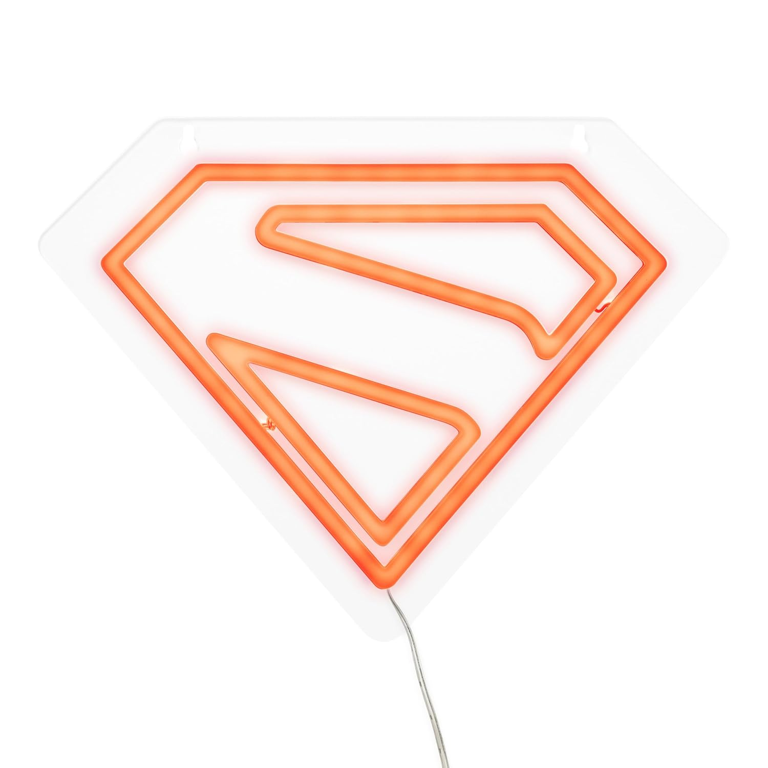 Superman Logo LED Neon Wall Light, Officially Licensed DC Comics Lamp with Power Cord for Home, Living Space D&eacute;cor, Gift for Superhero Fans | Paladone image number 6