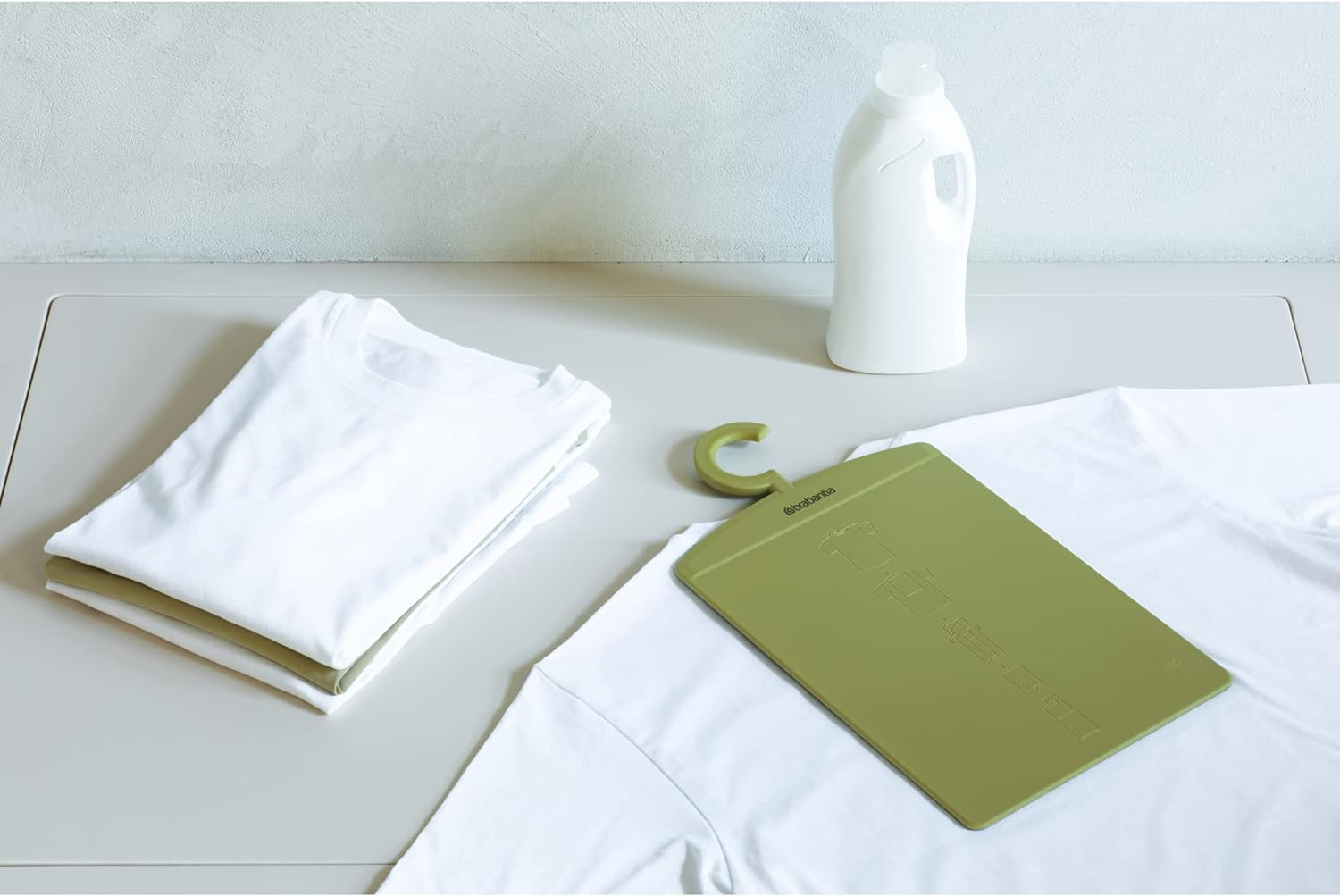 Brabantia Folding Board (Calm Green) Shirt Board, Laundry Folder, Folding Clothes Helper (8 X 0.2 X 15") - Calm Green image number 5