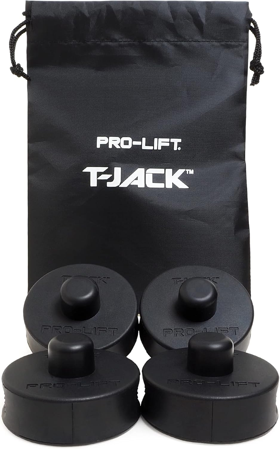 Pro-Lift Tesla Jack Pad - Lifting Adapter for Tire Repair Rotation - Model 3/S/X/Y Accessories Protect from Car Battery from Damage - 4 Pucks with Storage Bag