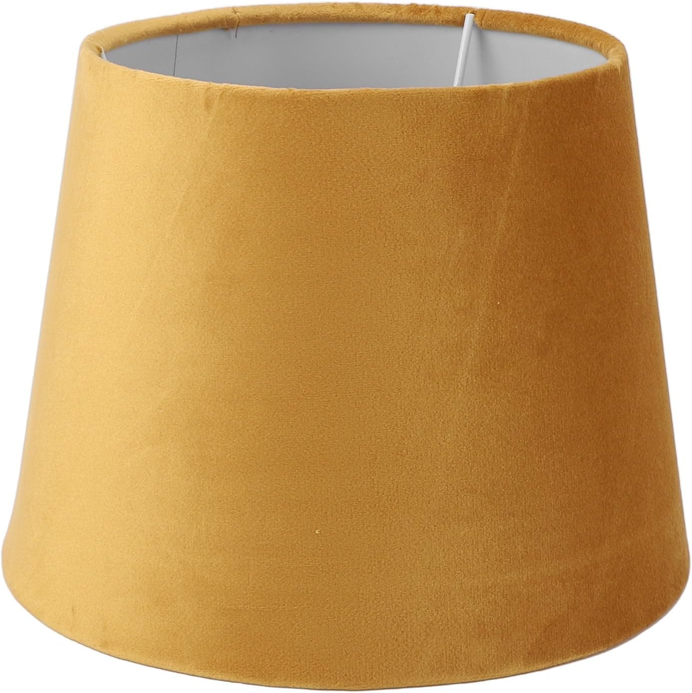 Generic Fabric Lampshade, E27 E14 Velvet Conical Lampshade Lamp Shade Easy Installation Decorative Lamp Replacement for Table Bedside Floor Lobbies Bedrooms Studies (Gold)