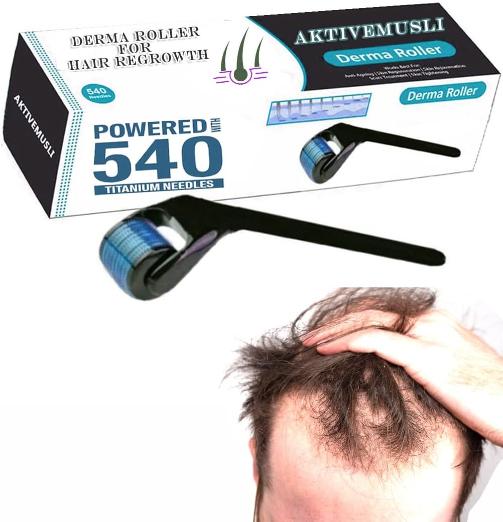 Roller for Beard Growth | Roller 0.5 Mm for Anti-Aging, Acne Scars, Open Pores Removal | Hair Regrowth Roller image number 2