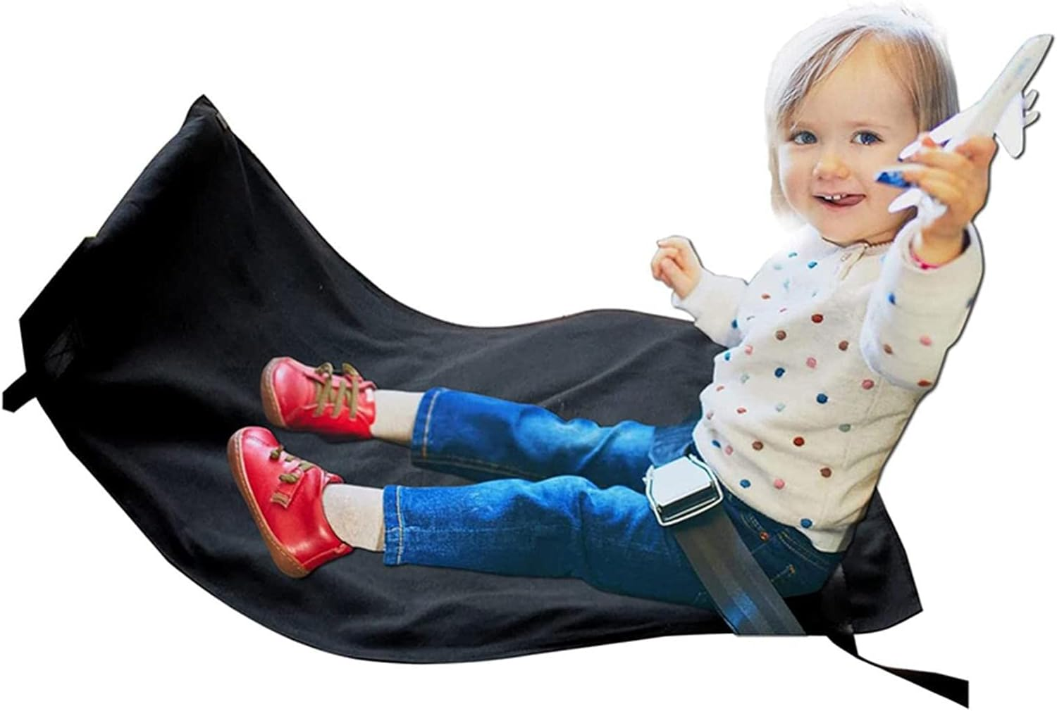 Flyaway Kids Bed Airplane - Kids Plane Seat Extender,Foot Hammock Travel Cushion for Relaxing, Sleeping, and Stretching Your Feet to Fits Aisle, Middle, Window, and Exit Row Seats Buniq image number 3