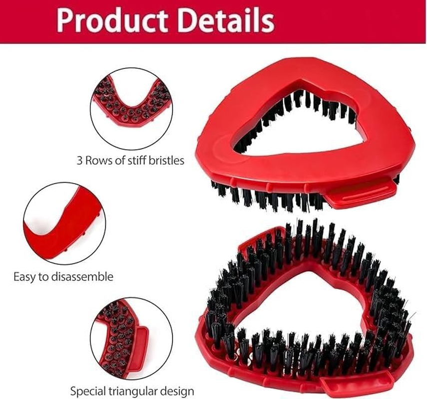 2 Pcs Scrub Brush Spin Mop Scrub Brush Head Compatible O Ceda Easywring Easywring 1-Tank System, Hard Bristle Cleaning Brush for Bathroom, Kitchen, Tub and Tile image number 6