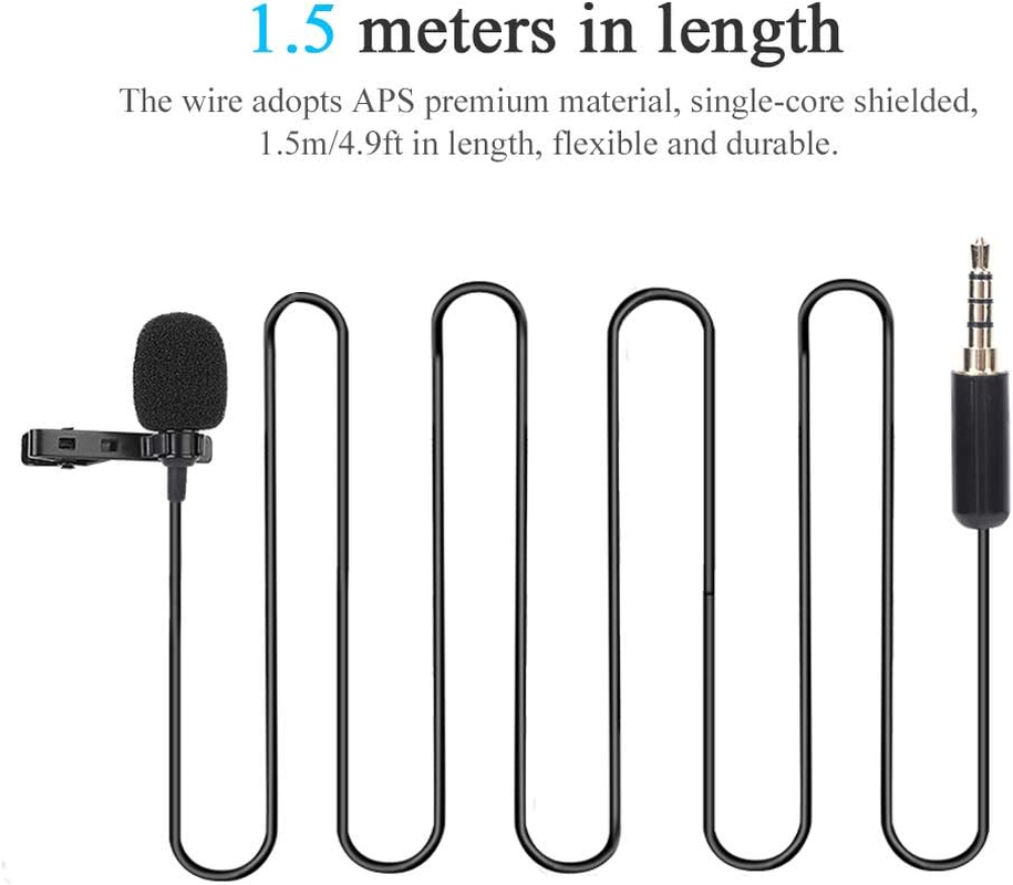 Naroote Mini Lapel Mic APS Advanced Material Collar Microphone Durable for Camera and Computer Voice Chat, Speech, Conference, Interview, Etc image number 3