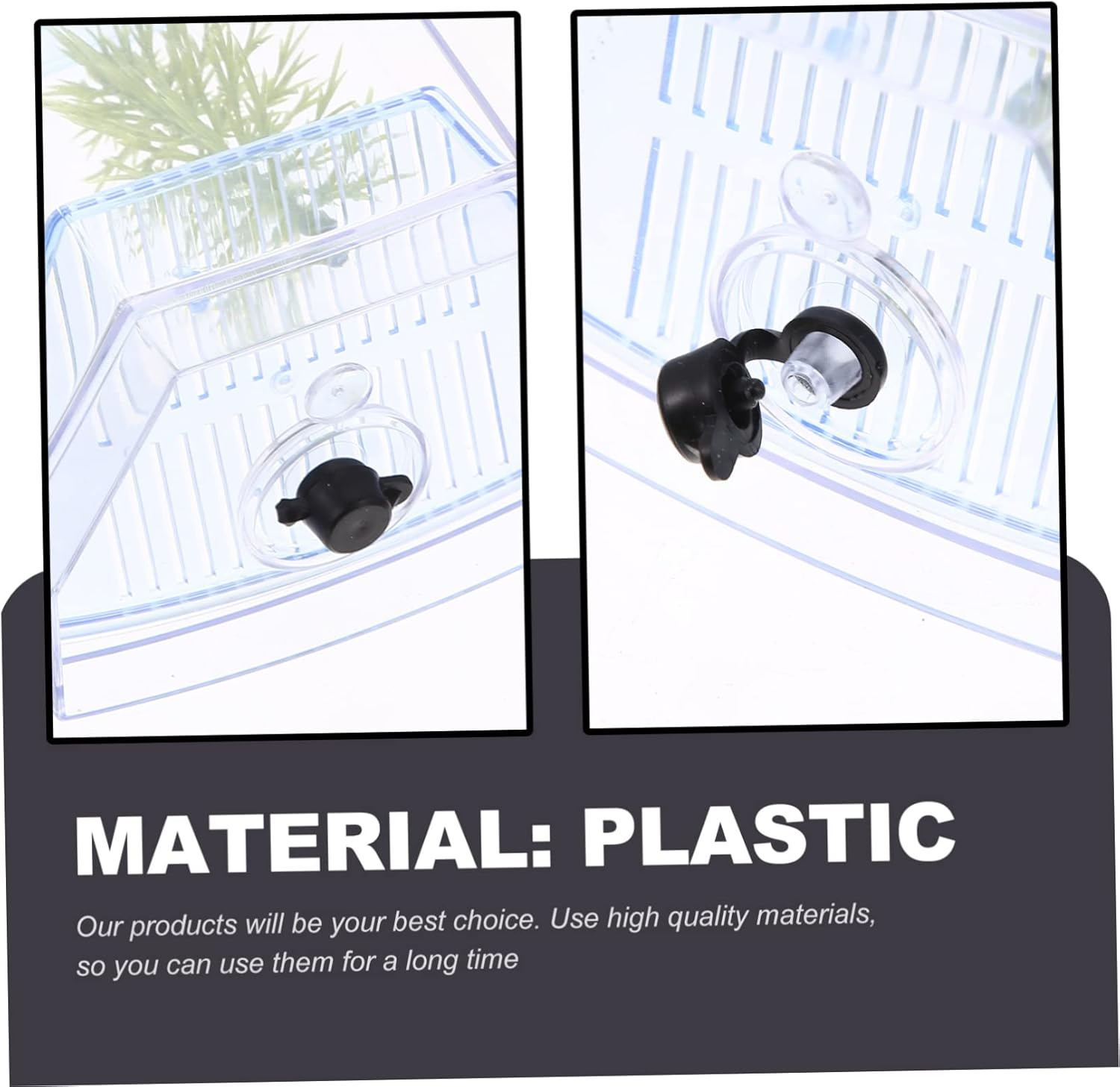 DECOMELODY Mini Transparent Fish Tank Small Plastic Aquarium Breeding Box for Fish and Hydroponic Plants Easy to Clean and Compact Tabletop Design for Desktop Aquatic Pets and DIY Micro Lands