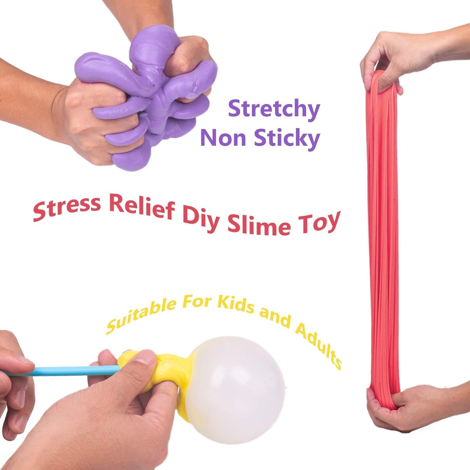 Butter Slime Kit 15 Pack, Colorful Stress Relief Extrusion Toy for Girls Boys, DIY Surprise Slime Making Kit, Kids Party Favors Slime Putty Toys, Birthday Gifts, Educational Toy（50Ml） image number 4