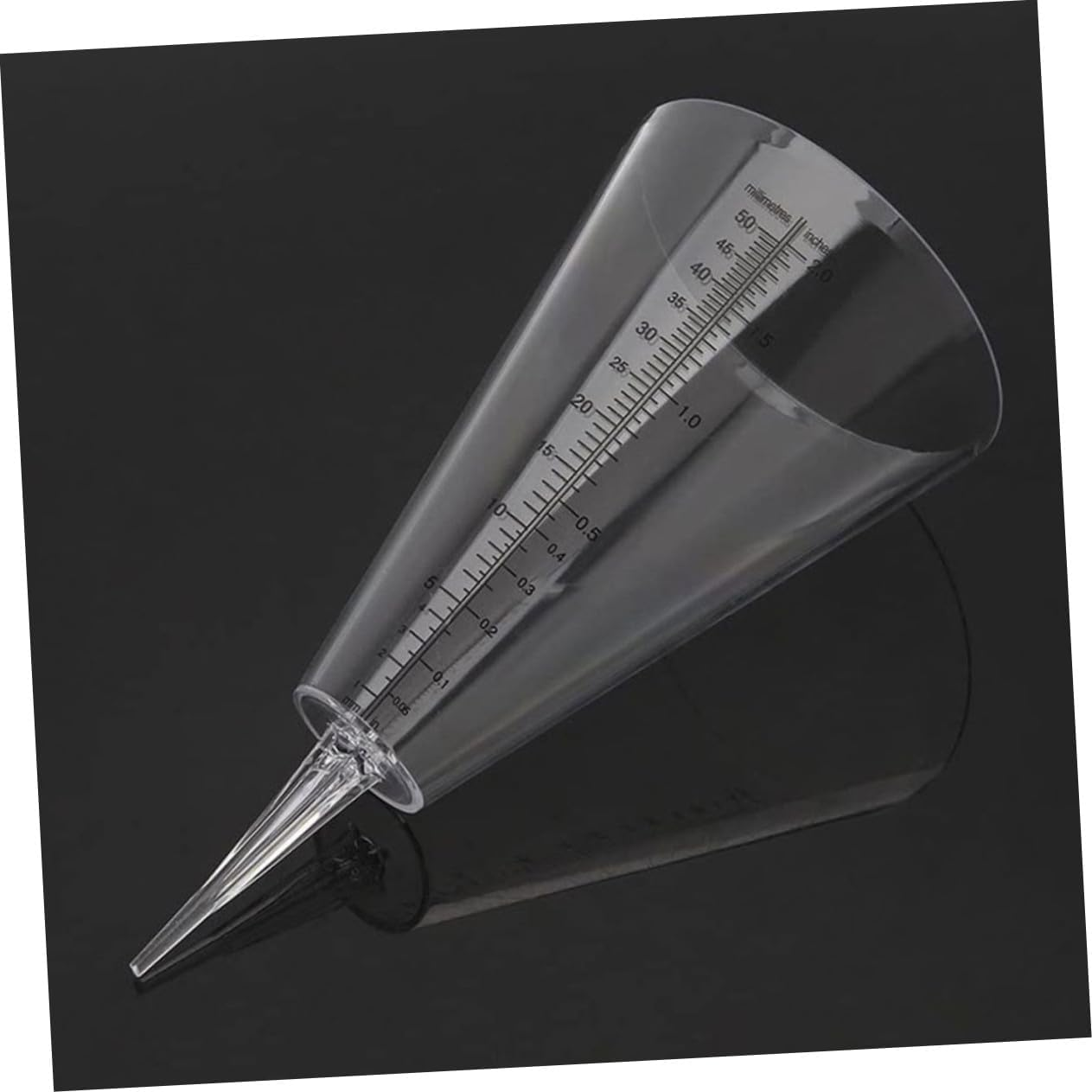 Homoyoyo 3Pcs Cone Shape Rain Gauge with Clear Graduated Measuring Cups for Garden Lawn Outdoor Use Plastic Rainfall image number 6