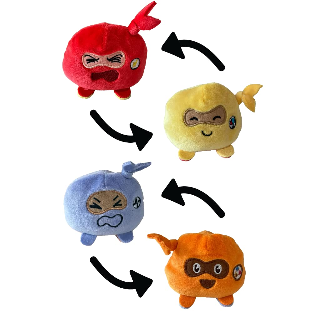 Ninja Life Hacks Flippable Toy CBT Book Box Gift Set (Angry Ninja + Positive Ninja, Nervous + Calm Ninja, Anxious + Brave Ninja, Thinking + Impulsive Ninja) image number 2