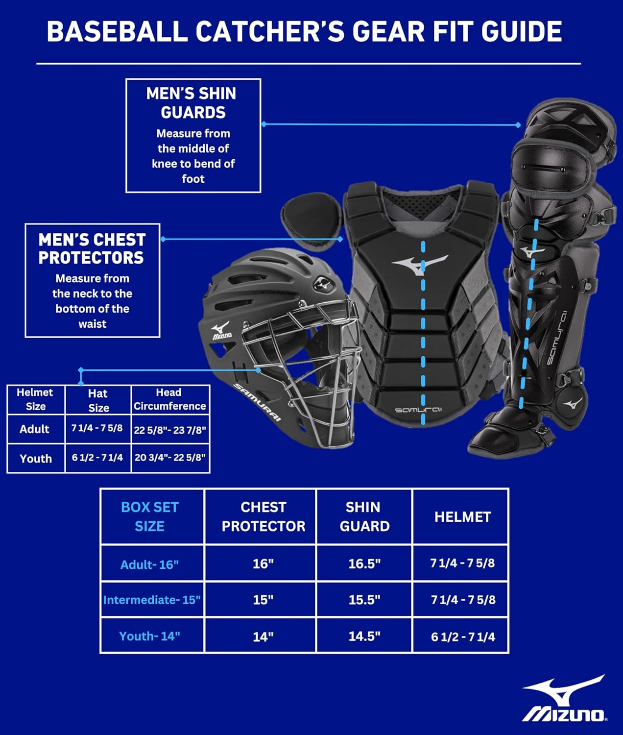 Mizuno Mizuno Youth Samurai Baseball Boxed Catcher'S Gear Set