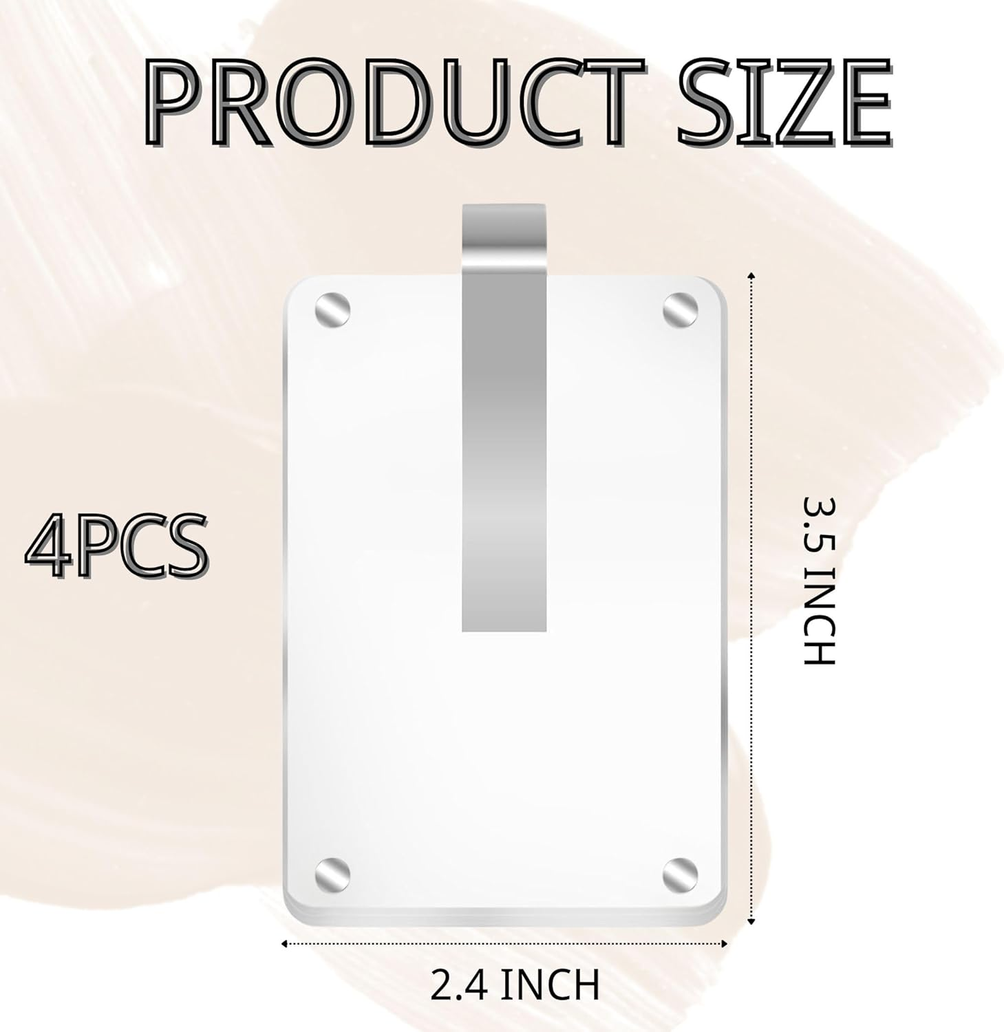 MOTOFITOOL Car Sun Visor Photo Holder, 4 Pack Universal Magnetic Car Visor Clip, Personalized Picture Frame for Cars, Photo Car Visor Clip image number 6