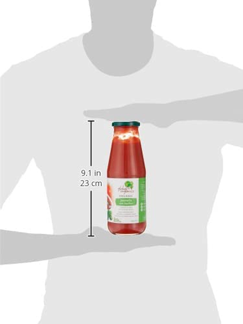 Global Organics Tomato Puree with Basil (Passata Con Basilico) Glass 680 G image number 1