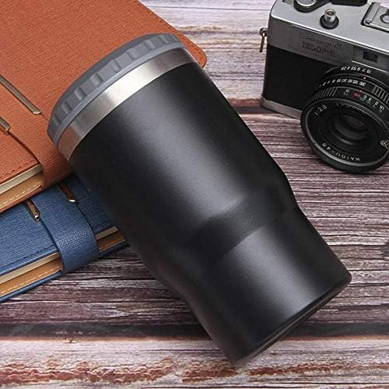 Gteller 4 in 1 Stainless Steel Can/Bottle Insulator, 14Oz Two-Way Lids SUS Insulated Can Cooler, Beer Bottle Holder(Black) - Black image number 5