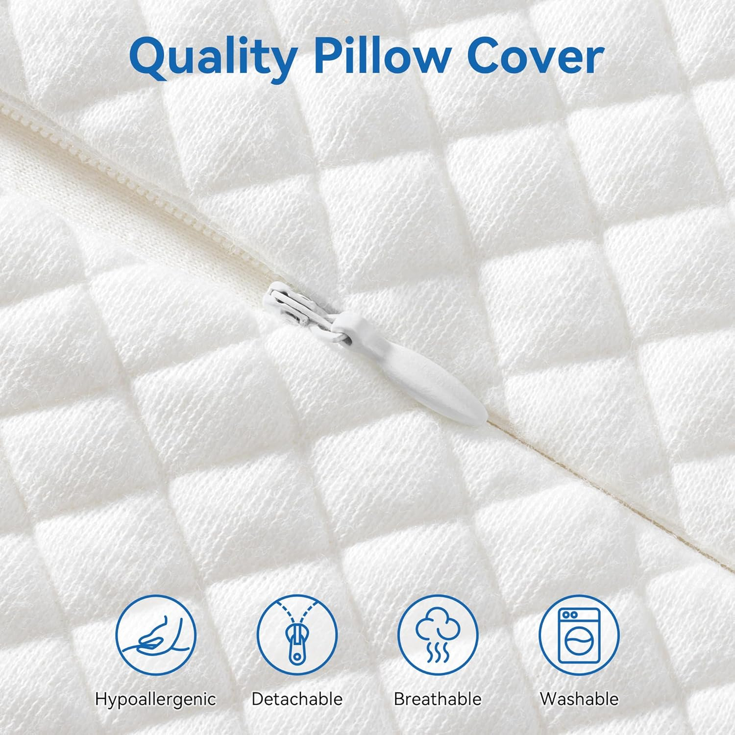 AM AEROMAX Queen Size Firm Contour Memory Foam Pillow, Cervical Pillow for Neck Pain Relief, Neck Orthopedic Sleeping Pillows for Side, Back and Stomach Sleepers. image number 5
