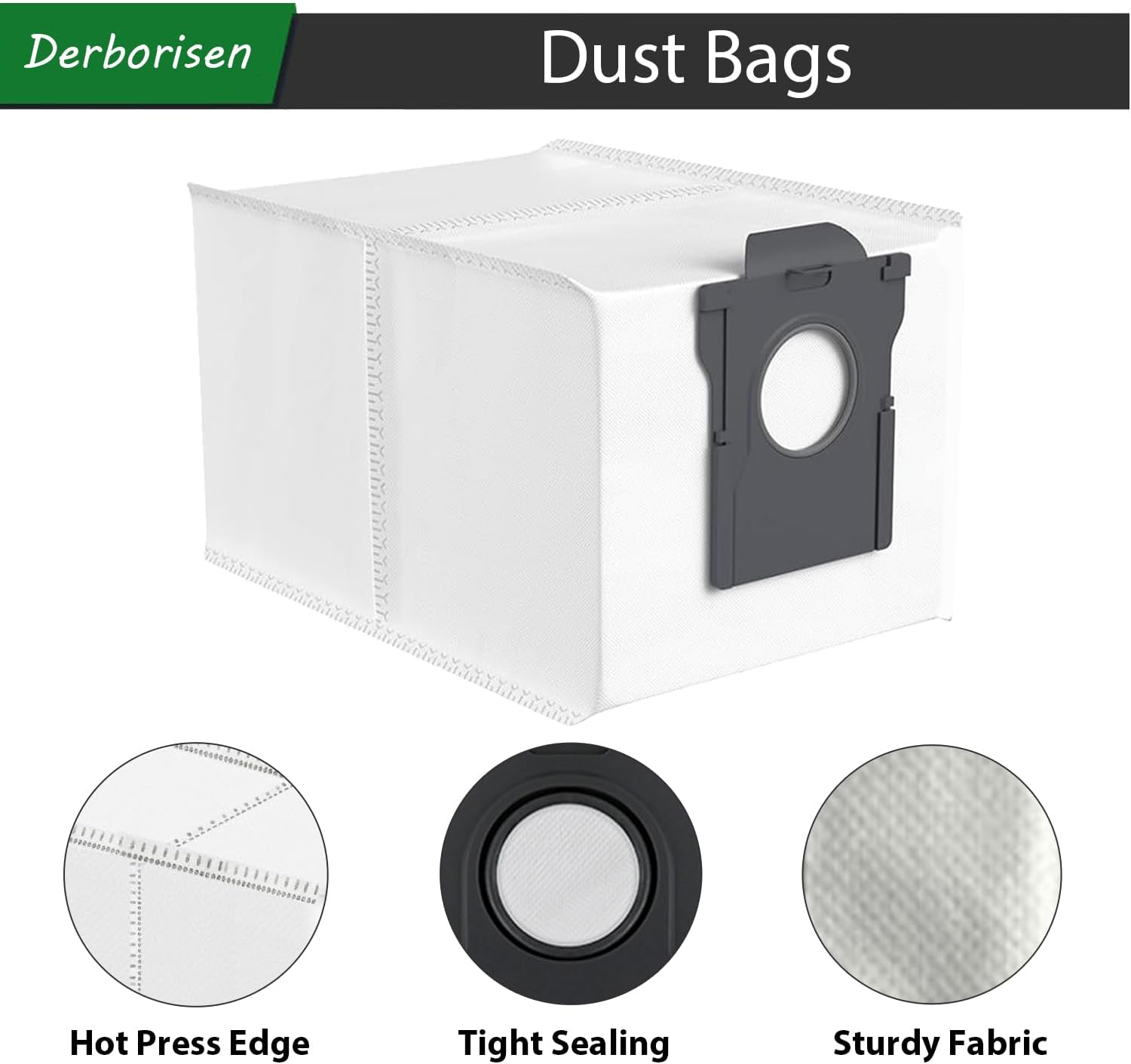 X40 Ultra Replacement Parts Kit Compatible with Dreame X40 Ultra/L40 Ultra/Mova P50 Pro Ultra Robotic Vacuum Accessories,1 Roller Brush,6 Side Brushes,4 Filter,4 Mop Pads,4 Dust Bags,1 Cleaning Brush image number 3