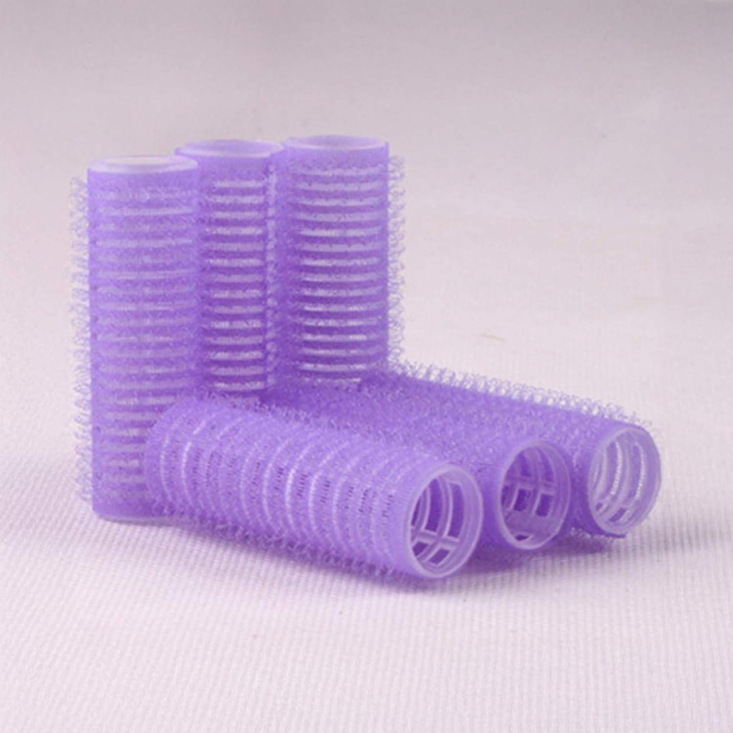 Mini Hair Rollers, Assorted Color, 12 Piece Set - Self Grip Velcro Hair Curlers, Durable Plastic Material, Compatible with Popular Models - Compact Design for Styling - Unron image number 1