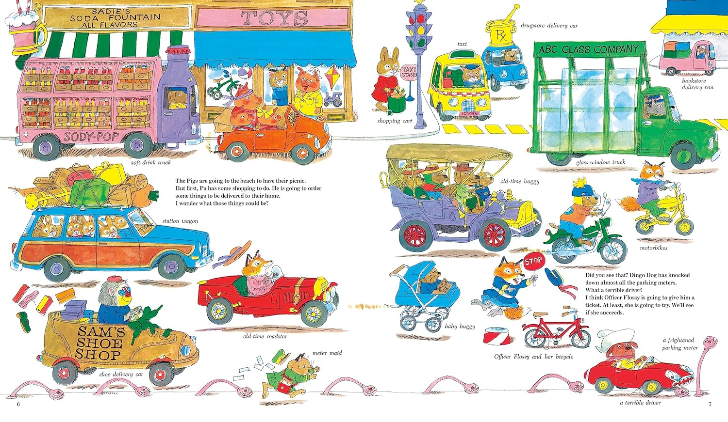 Richard Scarry'S Cars and Trucks and Things That Go: 50Th Anniversary Edition image number 6