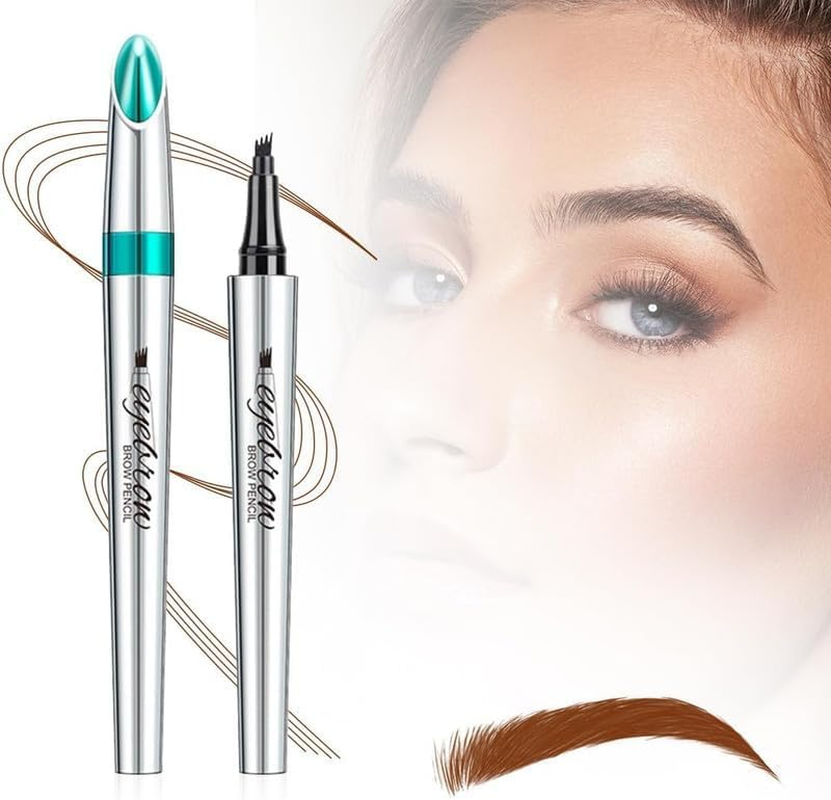 MKUCCD 2024 New Magic 3D Waterproof Microblading Eyebrow Pencil, Upgraded Contouring Pen with 8 Tipped Precise Brow Pen for Natural Fine Strokes
