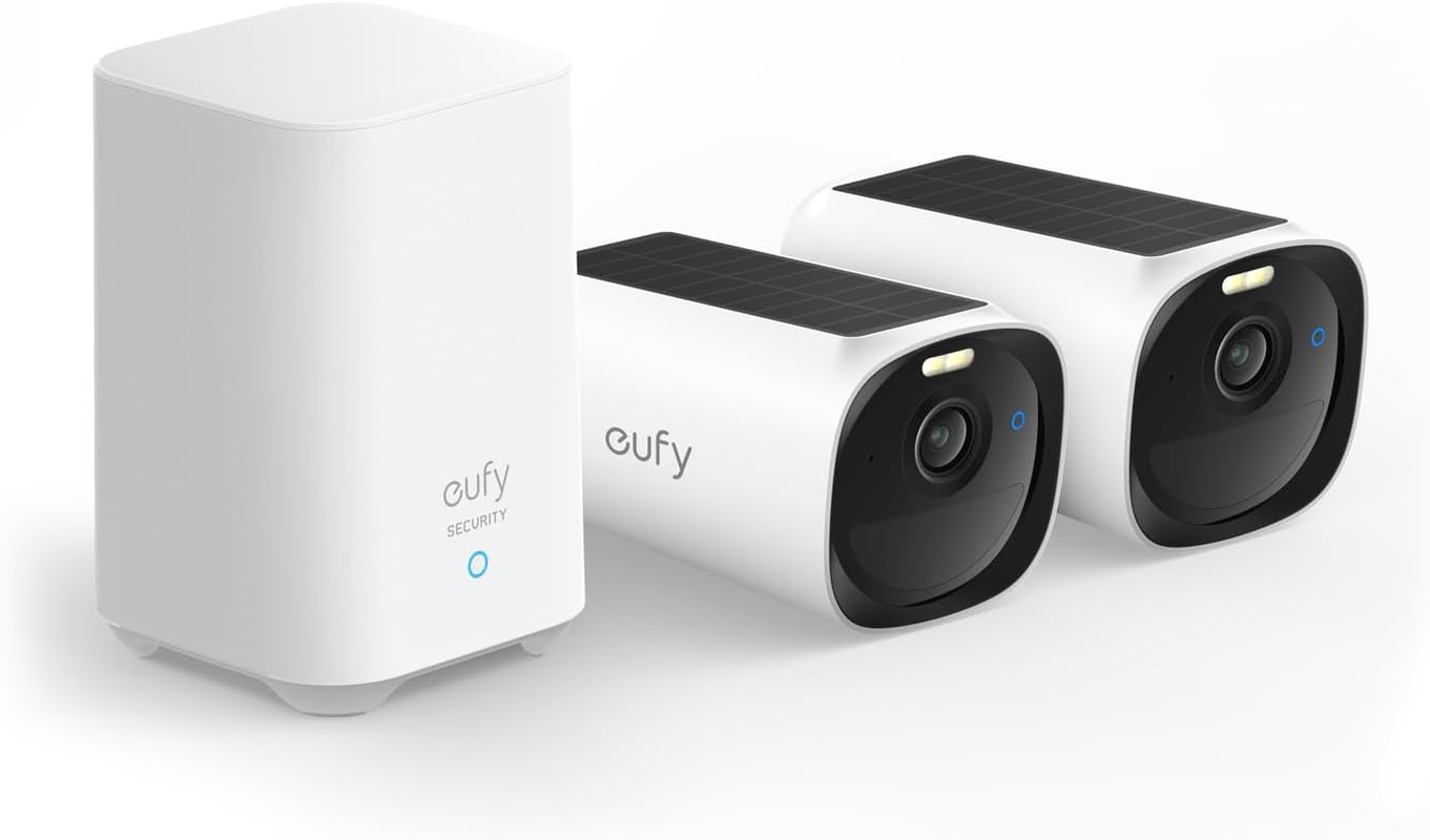 Eufy Security Eufycam E40 (Homebase 2) Wireless Outdoor Solar Security Cameras, 2K Resolution with Built-In Solar Panel, Maxcolor Night Vision image number 1