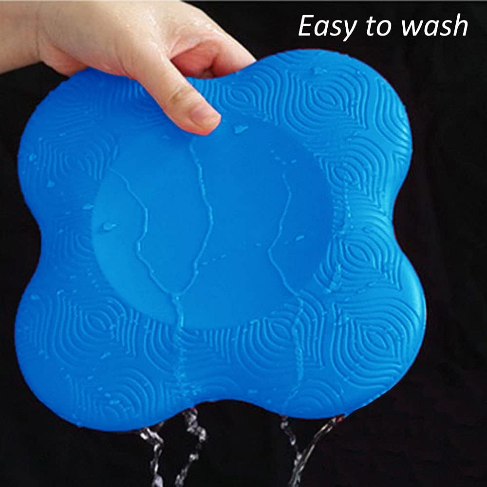 Yoga Knee Pad Support, Non Slip Cushion for Knees Thick Kneeling Pad, Soft Yoga Knee and Elbow Wrist Pads for Women/Men, for Kneeling Down, Workout, Pilates Exercise 2 Pack - Blue image number 6