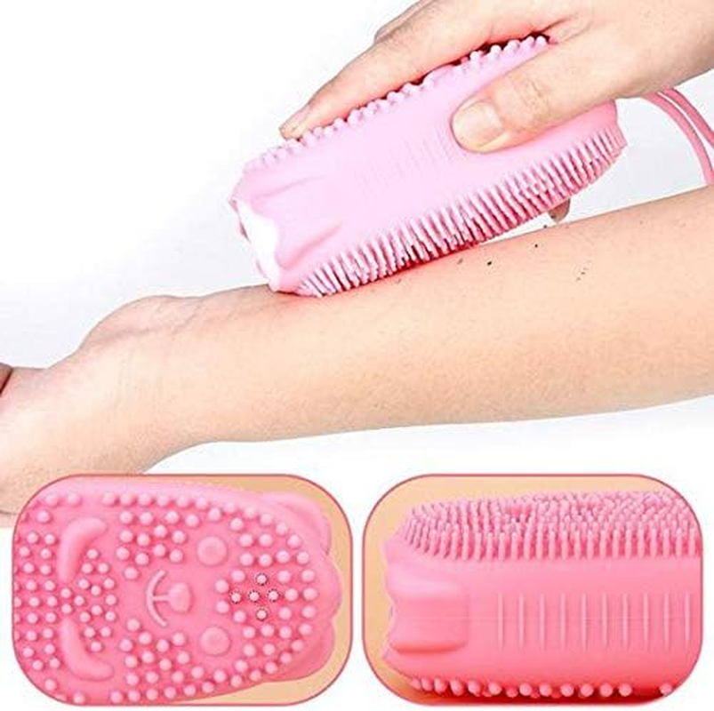 CLOUDTAIL CHOICE New Bubble Bath Brush Quick Foaming Bath Brush Scrubbing Brushes Soft Rubbing Massage Bubble Body Cleaner Silicone Bathroom 1Pcs (Multi Color) image number 3