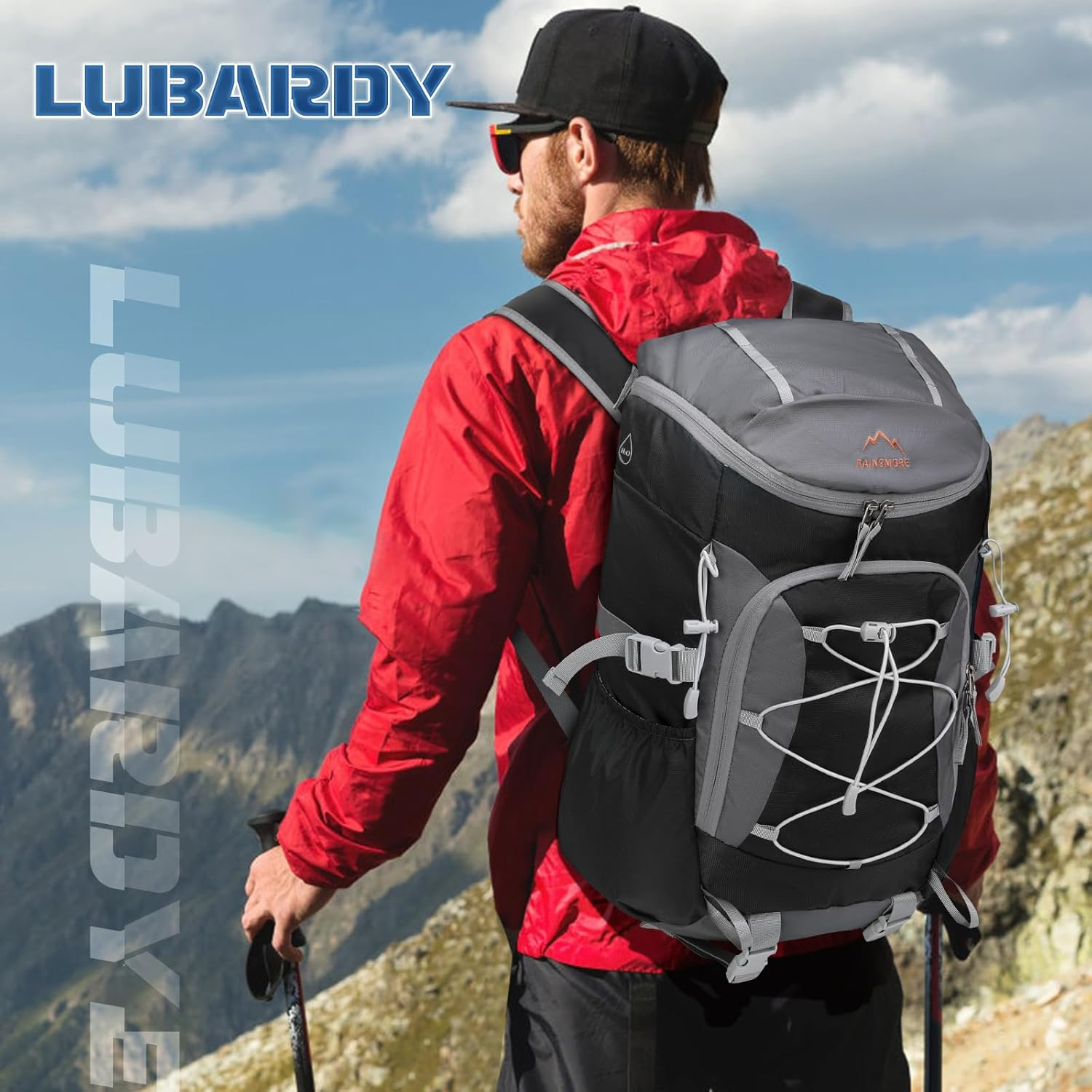 Lubardy Foldable Hiking Backpack for Women Men Packable Camping Backpack Collapsible Waterproof Hiking Daypack Lightweight image number 1