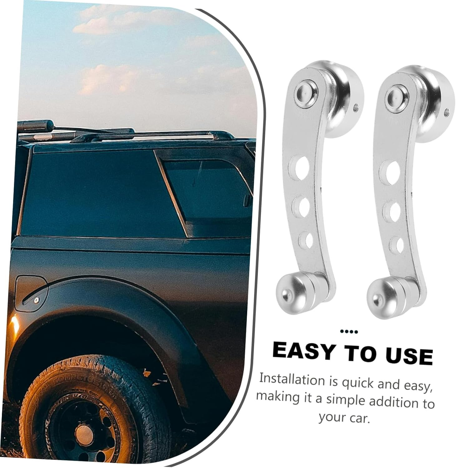 4Pcs Car Window Handle Replacement Window Crank Handle Easy to Install