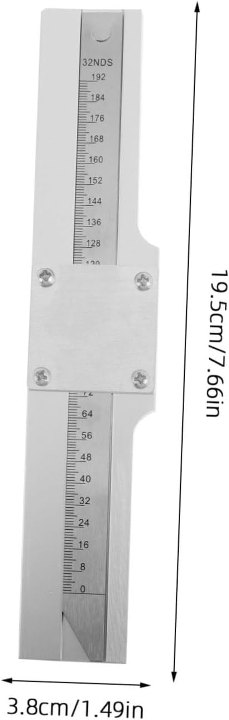 TOPPERFUN Car Tyre Tread Depth Gauge Tool Truck Tire Depth Checker Magnifying Ruler Automotive Gauge image number 1