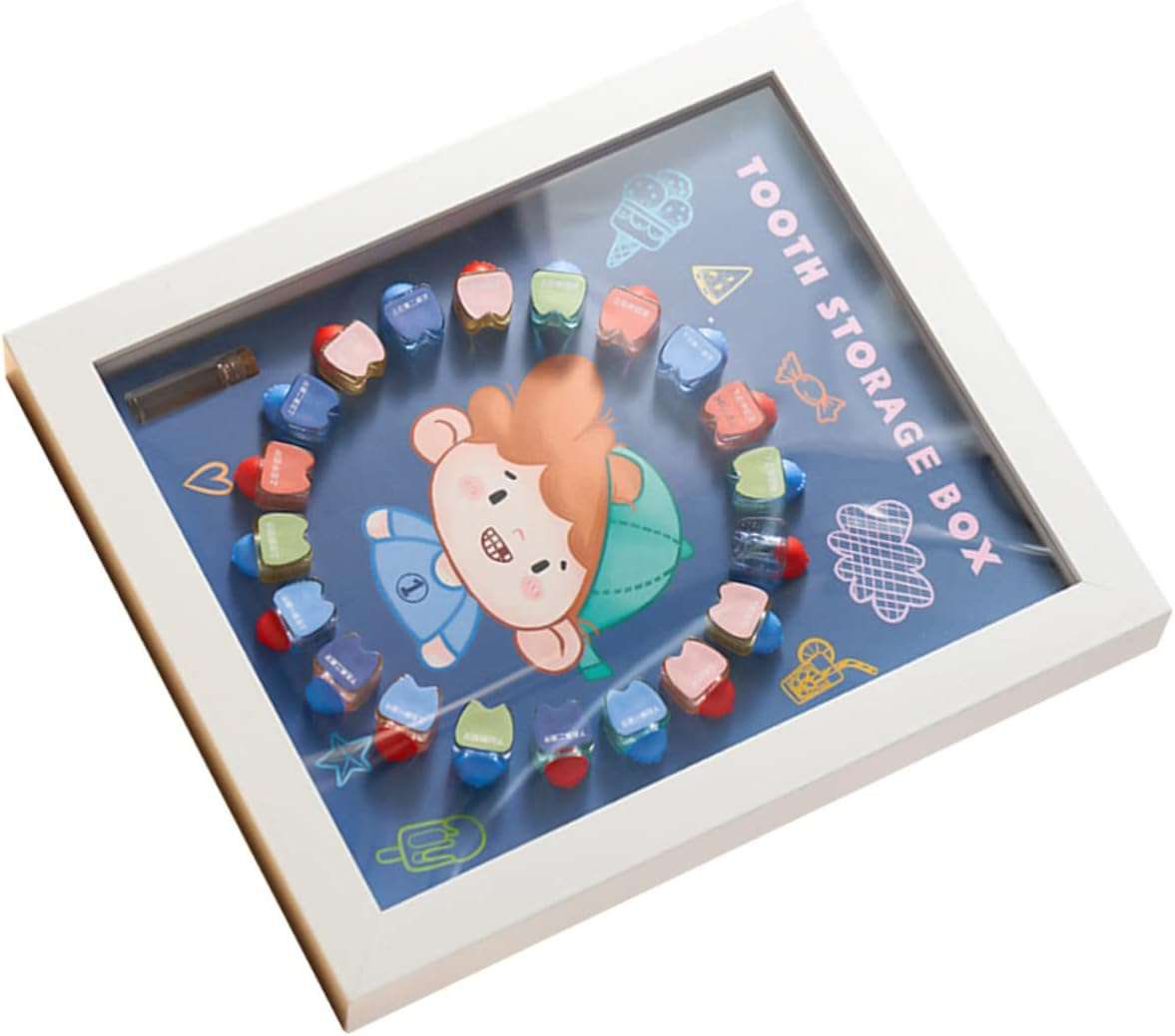 First Tooth Keepsake Box Tooth Case for Boys and Girls Trinket Box Holder Fairy Saver image number 2