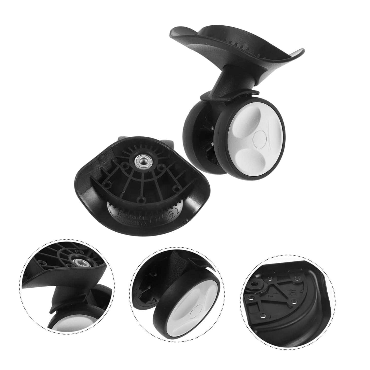 BESTYASH Plastic Luggage Wheel Suitcase Swivel Wheel for Travel Replacement for Luggage Replacement Use image number 1