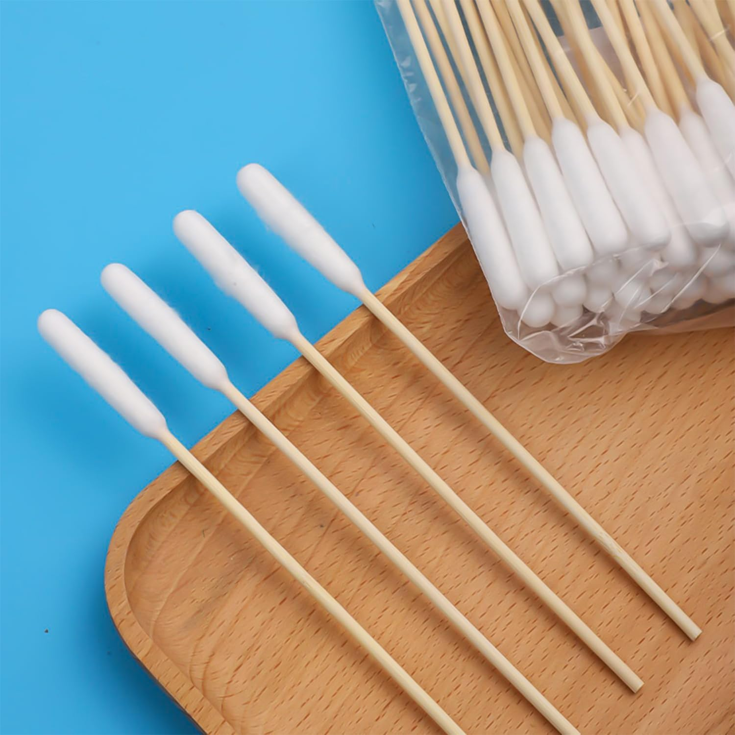 Dog Cotton Buds, Pack of 100 Pet Ear Cleaners, Long, Ear Cleaning Sticks, Pet with Wide Head, Ear Cleaner, Ear Cleaning Sticks for Pets, Dogs, Cats (15 Cm) image number 5