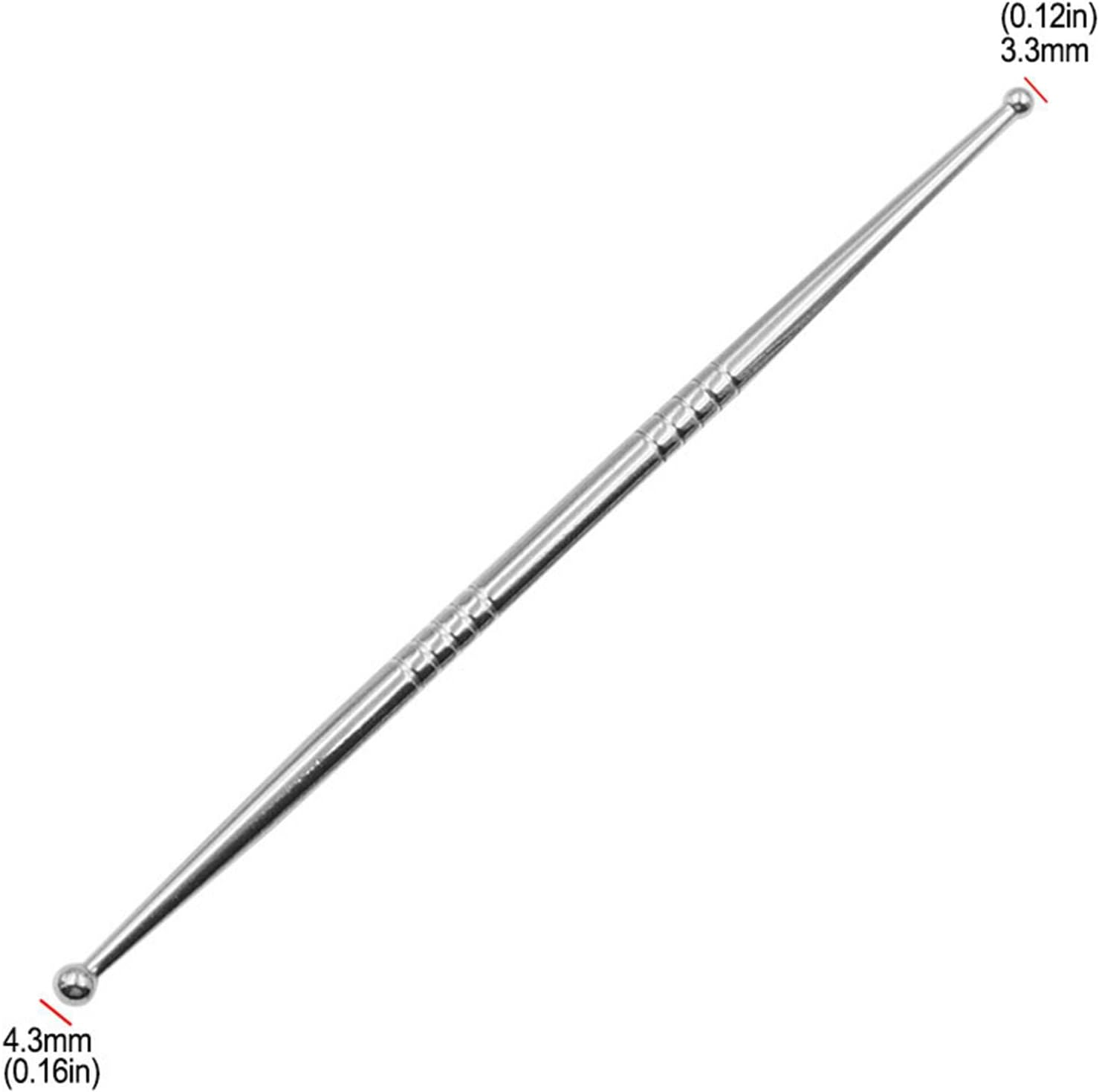 3Pcs Ball Dotting Tools Double Ended Metal Ball Nail Art Dotting Tool Embossing Pattern Cake Decoration Tools Clay Sculpting Sticks image number 6