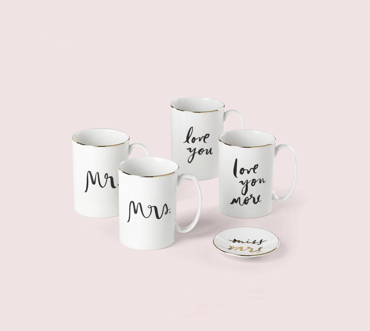 Kate Spade New York Bridal Party Mrs. 2Pc Mug Set, 1.55 LB, White image number 3