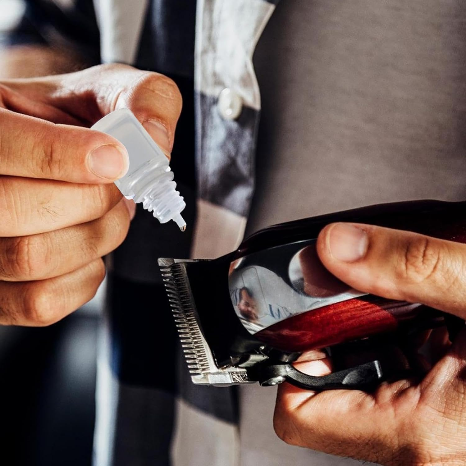 Hair Clipper Oil - Beard Oil 10-Bottle Pack | Hair Clipper Cutter Oil, Clipper Grease Reduces Heat and Friction for Clippers, Trimmers image number 3