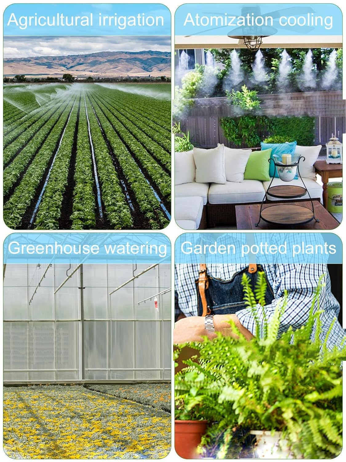 Kalolary 10PCS Barbed Tee 1/2 Inch to 1/4 Inch Irrigation Tube Anti-Drop Premiun Quality Fitting (Fits 13Mm ID/ 4Mm ID), 16Mm PE Pipe Lock Female Connector to 47 Pipe Variable Diameter Six-Way Adapter image number 2