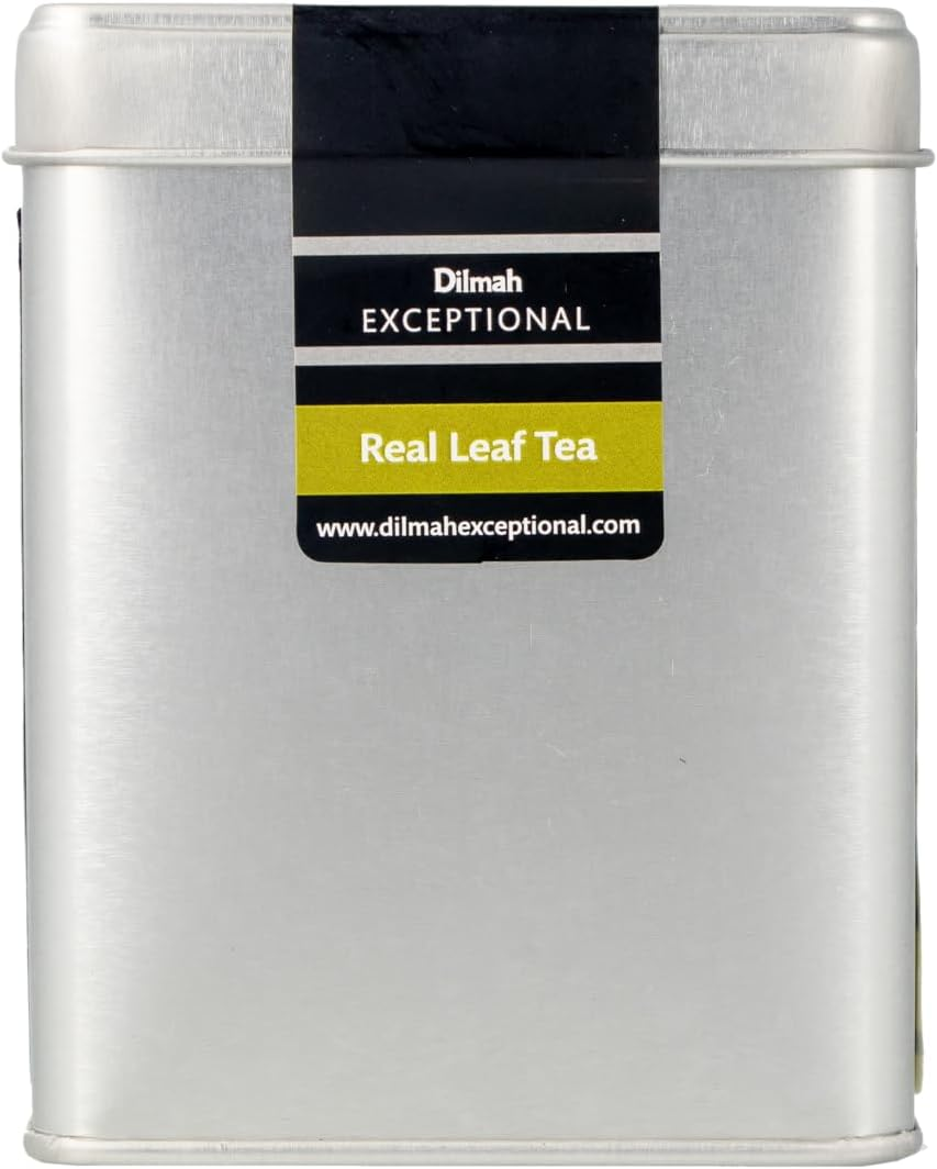Dilmah Exceptional Ceylon Green Tea Loose Leaf Caddy, 100 Grams