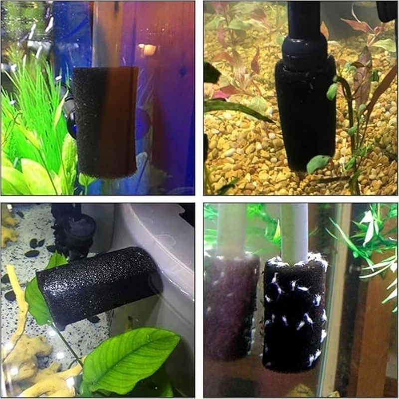 4 Pcs Pre-Filter Foam Sponge Roll Aquarium Intake Filter Media Sponge Compatible Filter Accessories for Aquarium Fish Tank
