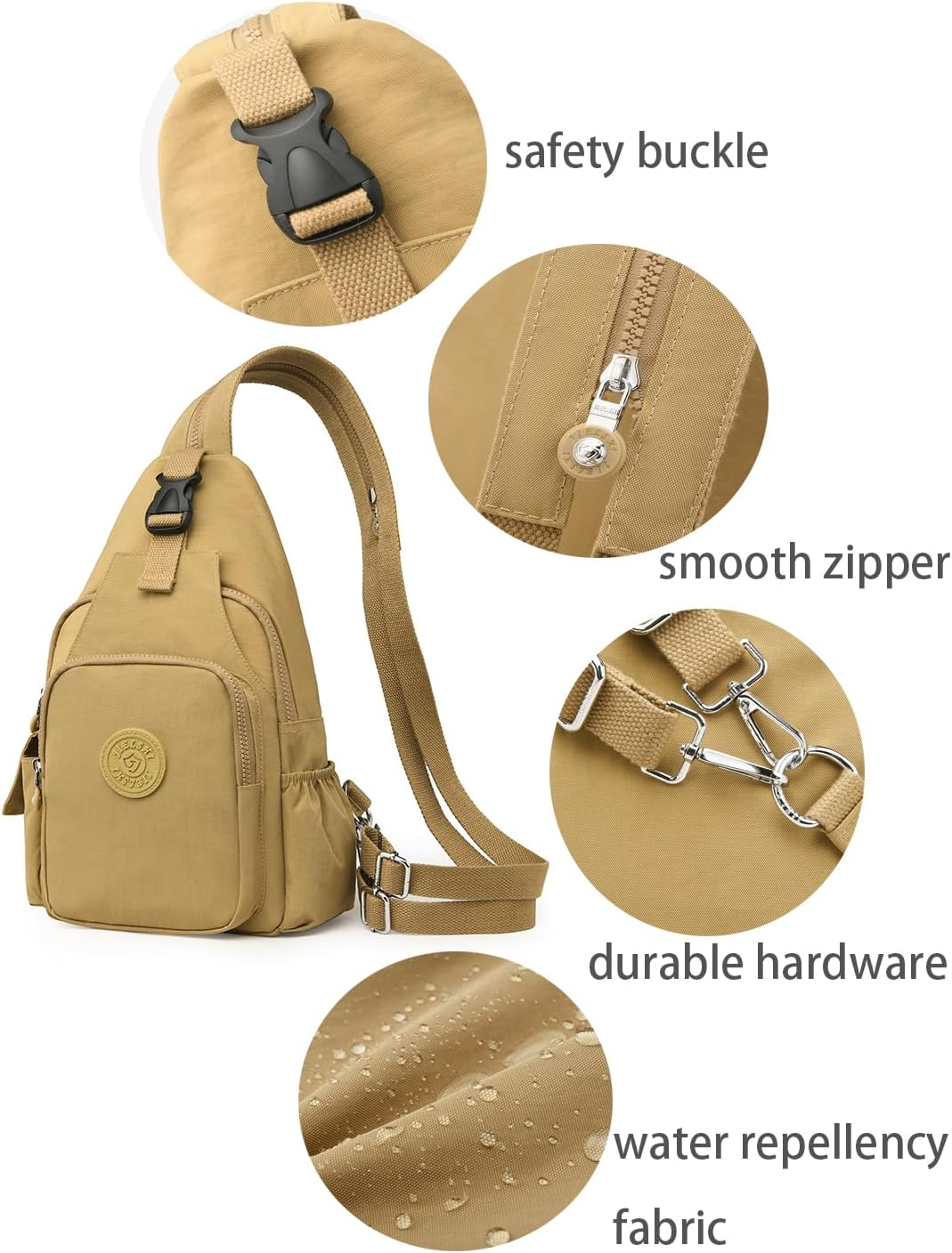Momoty Small Backpack Purse for Women Convertible Sling Bag Anti-Theft Travel Bag Nylon Casual Daypack image number 4