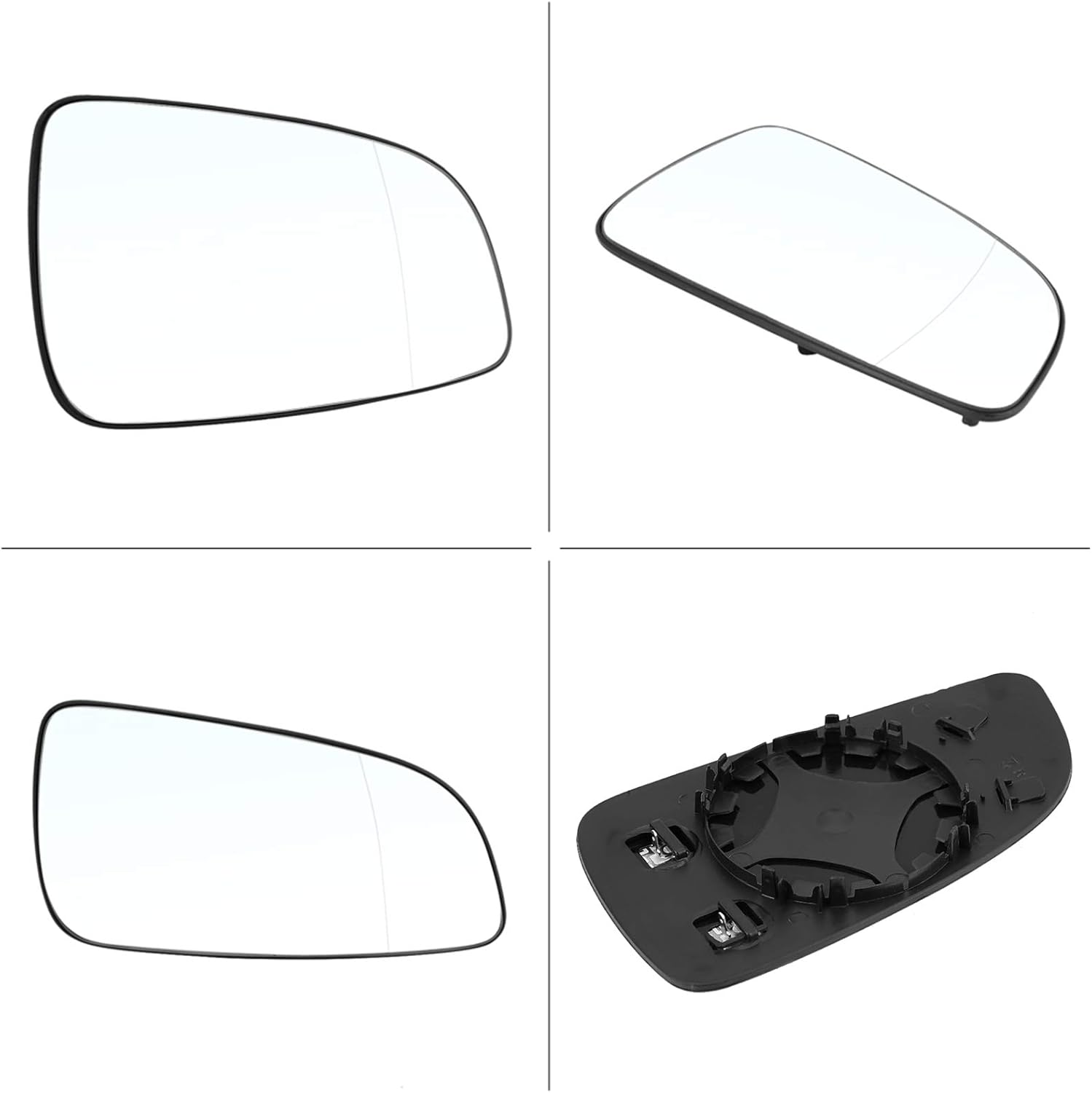 Car Right Door Side Wide Angle Wing Mirror Glass Replacement for Astra 2004-2008, Easy Install, Clear View, Design image number 5